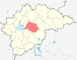 Location of Krestcu rajons