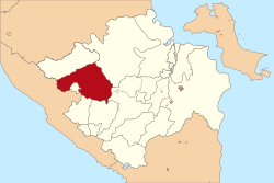 Location in South Sumatra