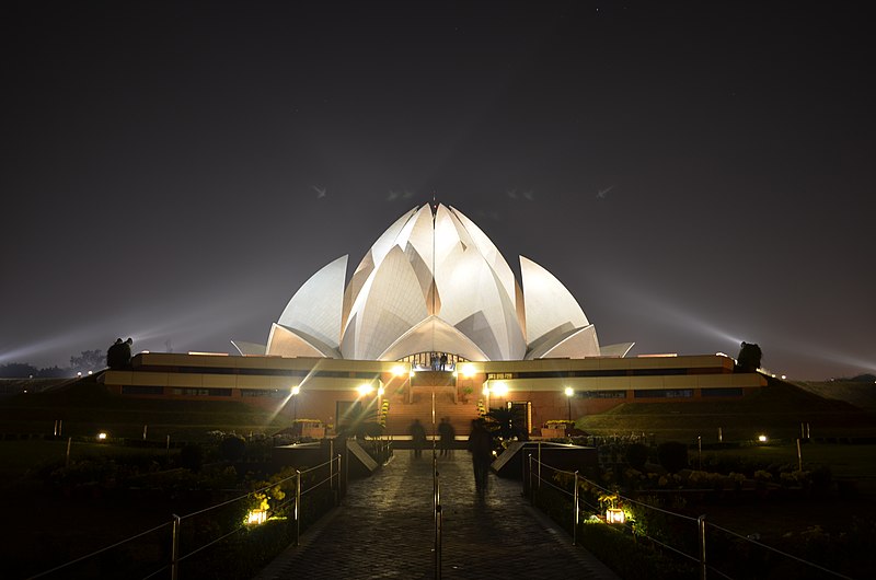 File:Lotus Temple After Sunset.JPG