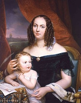 Луиза Коле с дочерью Генриеттой