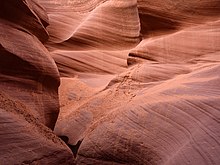 L'intérieur du « Lower Antelope Canyon ». Novembre 2018.