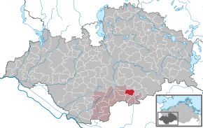 Poziția localității Möllenbeck