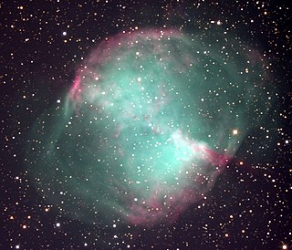 <span class="mw-page-title-main">Dumbbell Nebula</span> Planetary nebula in the constellation Vulpecula