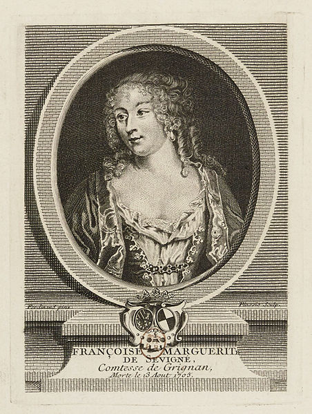 Madame de Grignan, engraved portrait