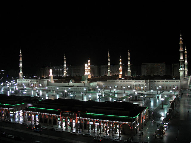 The Prophet's Mosque (al-Masjid an-Nabawi) in Medina, Islam's second holiest site