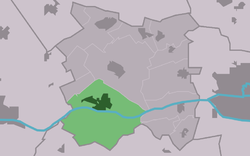 Location in the municipality of Menameradiel