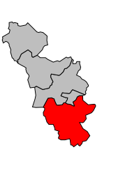 Cantone di Issoudun-Sud – Mappa