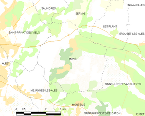 Poziția localității Mons