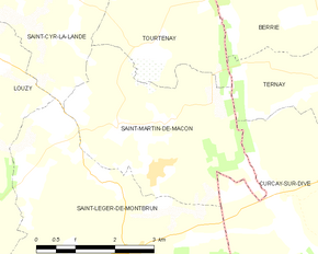 Poziția localității Saint-Martin-de-Mâcon