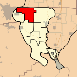 Map highlighting McClure, Alexander County, Illinois.svg