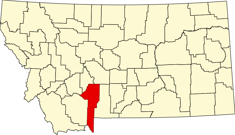 صورة:Map of Montana highlighting Gallatin County.svg