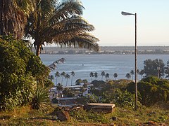 La bahía de Maputo desde la capital.