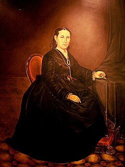 Retrato de Margarita Maza Parada de Juárez ubicado en el Recinto a Juárez. Palacio Nacional, México, D.F.