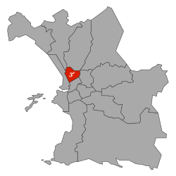 III arrondissement di Marsiglia – Mappa
