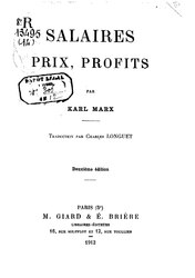 Karl Marx : Salaires, prix, profits