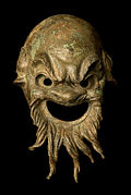 Máscara de paposileno, primera mitad del siglo I a. C.