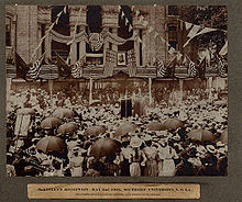 President William McKinley speaks at Southern University in New Orleans, 1901. McKinleyReception2May1901SouthernUniversityNOLA.jpeg