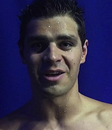 Michael Andrew After 50m Victory at 2018 Pan Pacific Championships.jpg