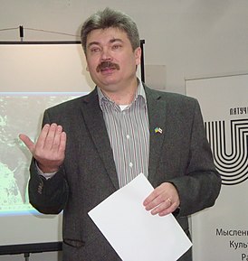 Mihas Skobla - lecture about Ryhor Baradulin - Minsk 28-03-2014 AD b.JPG
