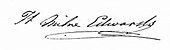 Signature de Henri Milne Edwards