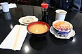 Miso soup and ebi sunomono (3433622086).jpg