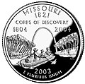 Image 48Missouri State quarter featuring the Lewis and Clark Expedition (from Missouri)