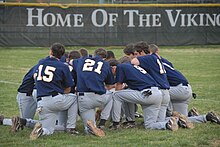 220px Mount Tabor baseball team prayer
