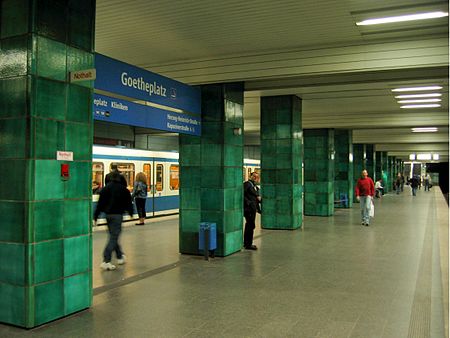 Munich subway Goetheplatz