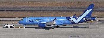 Breeze Airways A220-300 at Tampa International Airport in 2022