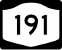 Oznaka New York State Route 191