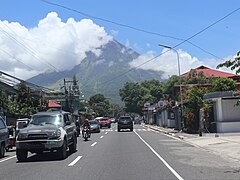 National Road, Camalig with Mayon view