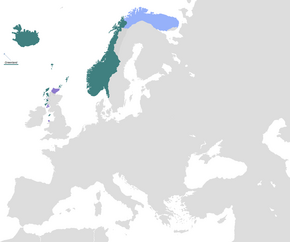 ノルウェーの位置