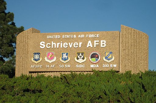 Old Schriever Air Force Base entry sign