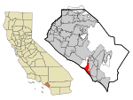 Orange County California Incorporated and Unincorporated areas Laguna Beach Highlighted.svg
