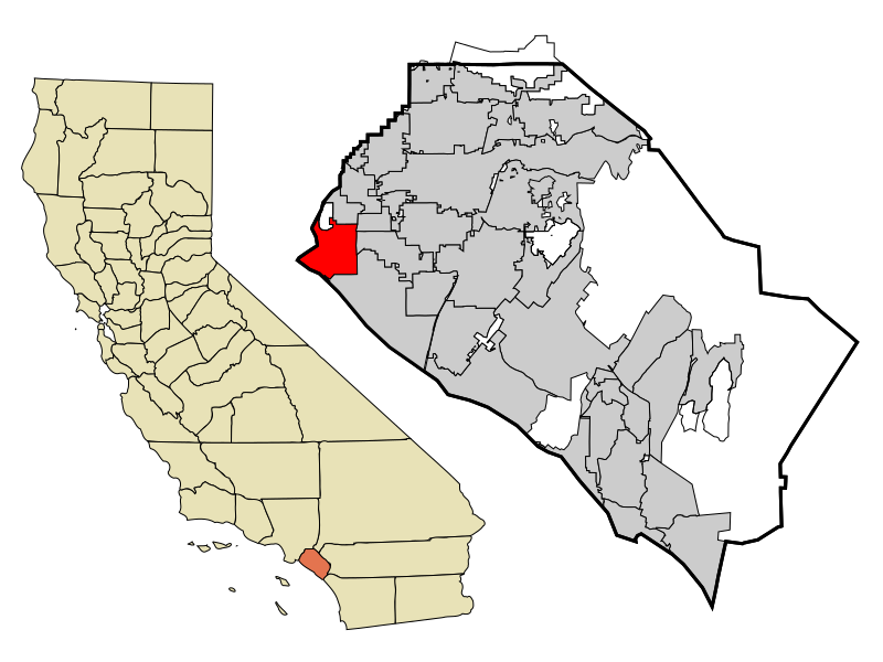 File:Orange County California Incorporated and Unincorporated areas Seal Beach Highlighted.svg