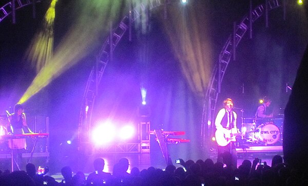 Owl City performing in April 2010