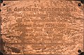 English: Memorial plaque Deutsch: Gedenktafel