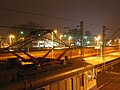 Polski: stacja Bielsko Biała Główna, odbierak prądu lokomotywy EU07-244 firmy PKP Intercity