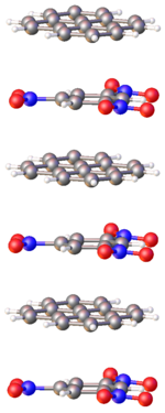 Structure of one part of one stack of the charge-transfer complex between pyrene and 1,3,5-trinitrobenzene. PYRTNB03.png