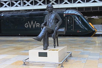 The statue of Isambard Kingdom Brunel