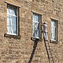 Thumbnail for File:Painter. Anchor Mills, former embroidery mill, Paisley.jpg