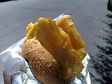 Panelle in a bread roll Pane e panelle.jpg