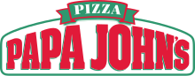 Logo used from 1994 to 2018, still used in Ireland Papa John's Pizza 1994 logo.svg