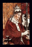 Papa alessandro III illustrazione di spinello aretino particolare siena italia