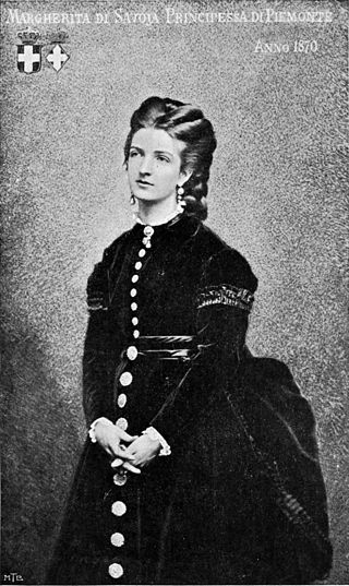 Margherita di Savoia Principessa di Piemonte - Anno 1870