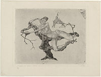 Paul Klee, Inventionen Nr. 3, Jungfrau im Baum (1903).jpg