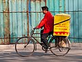 * Nomination Bicycle courier in Beijing --Ermell 09:36, 1 February 2022 (UTC) * Promotion  Support Good quality. --Steindy 10:09, 1 February 2022 (UTC)