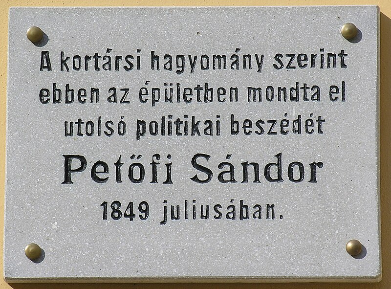 File:Petőfi Sándor2 Plaque Gyula.jpg