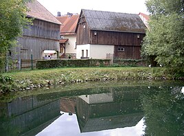 Pfrentsch, village pond