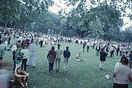 People in Lincoln Park during the convention.